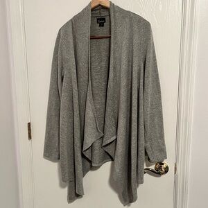 Simply Emma Gray Cardigan Plus Size